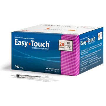 EasyTouch Insulin Syringes | Box of 100 (various sizes)