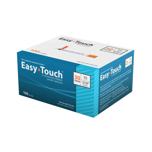 EasyTouch Insulin Syringes | Box of 100 (various sizes)