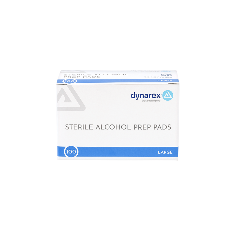 Dynarex Sterile Alcohol Prep Pads | Box of 100