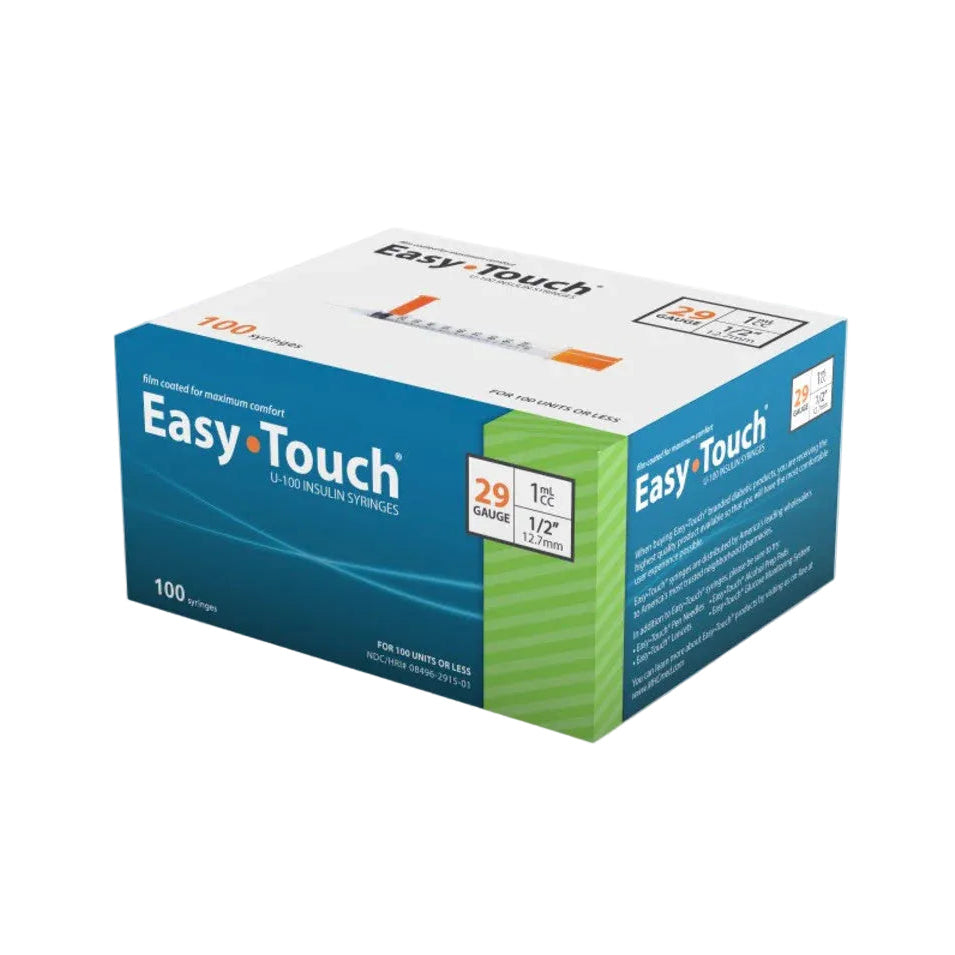 EasyTouch Insulin Syringes | Box of 100 (various sizes)
